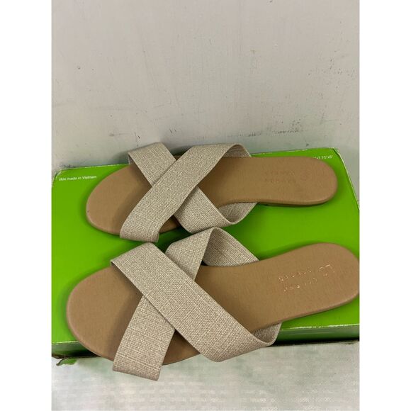 LC Lauren Conrad sandals size 9 beige - Picture 2 of 7